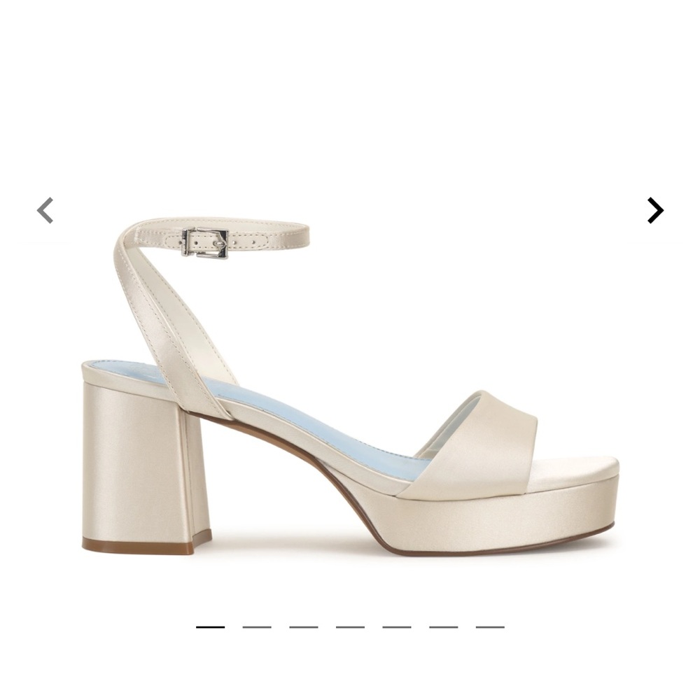 Elegant Cream Block Heel Sandals